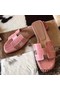 Hermes Oran Sandals In Pink Shiny Niloticus Crocodile Replica