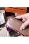 Hermes Oran Sandals In Purple Shiny Niloticus Crocodile Replica