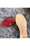 Hermes Oran Sandals In Red Patent Leather Replica