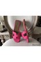 Hermes Oran Sandals In Rose Red Epsom Leather Replica