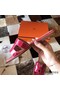 Hermes Oran Sandals In Rose Scheherazade Shiny Niloticus Crocodile Replica