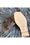 Hermes Oran Sandals In Taupe Swift Leather Replica