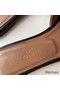 Hermes Oran Slide Sandals In Black Swift Calfskin Replica
