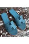 Hermes Oran Slide Sandals In Blue du Nord Epsom Calfskin Replica