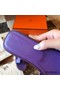 Hermes Oran Slide Sandals In Crocus Epsom Calfskin Replica