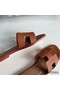 Hermes Oran Slide Sandals In Gold Clemence Leather Replica
