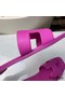 Hermes Oran Slide Sandals In Magnolia Epsom Calfskin Replica