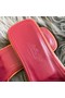 Hermes Oran Slide Sandals In Ruby Epsom Calfskin Replica