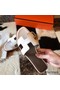 Hermes Oran Slide Sandals In White Clemence Leather Replica