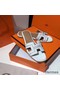 Hermes Oran Studs Sandals In White Leather Replica