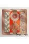 Hermes Orange Dressage Tressage Shawl 140 Replica