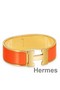 Hermes Orange Enamel Clic Clac H PM Bracelet Replica
