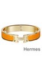 Hermes Orange Enamel Clic H PM Bracelet Replica