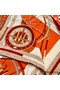 Hermes Orange Voitures en Equilibre Shawl 140 Replica