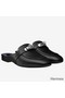 Hermes Oz Mules In Black Calfskin Replica