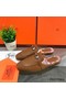 Hermes Oz Mules In Brown Calfskin Replica