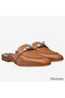 Hermes Oz Mules In Caramel Calfskin Replica