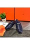 Hermes Oz Mules In Dark Blue Calfskin Replica