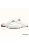 Hermes Oz Mules In White Calfskin Replica