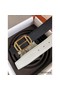 Hermes Pad Reversible Belt In Black/White Epsom Leather Replica