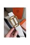 Hermes Pad Reversible Belt In Black/White Epsom Leather Replica