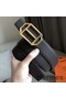 Hermes Pad Reversible Belt In Cafe Clemence Leather Replica
