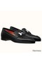 Hermes Paris Loafers In Black Goatskin Replica