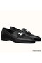 Hermes Paris Loafers In Noir Goatskin Replica