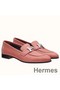 Hermes Paris Loafers In Pink Goatskin Replica