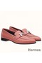 Hermes Paris Loafers In Pink Goatskin Replica