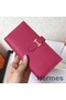 Hermes Peach Epsom Bearn Gusset Wallet Replica