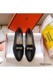 Hermes Pegase Ballerina Flats In Black Leather Replica