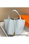 Hermes Picotin Lock 18 Bag In Blue Brume Clemence Leather Replica