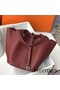 Hermes Picotin Lock 18 Bag In Bordeaux Clemence Leather Replica