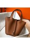 Hermes Picotin Lock 18 Bag In Gold Clemence Leather Replica