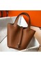 Hermes Picotin Lock 18 Bag In Gold Clemence Leather Replica