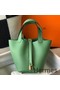Hermes Picotin Lock 18 Bag In Vert Criquet Clemence Leather Replica