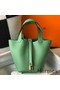 Hermes Picotin Lock 18 Bag In Vert Criquet Clemence Leather Replica