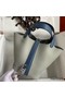 Hermes Picotin Lock 18 Bicolor Handmade Bag in Gris Mouette and Blue Agate Swift Leather Replica