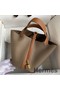 Hermes Picotin Lock 18 Bicolor Handmade Bag in Taupe and Gold Clemence Leather Replica