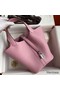 Hermes Picotin Lock 18 Handmade Bag in Mauve Sylvestre Clemence Leather Replica