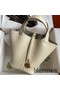 Hermes Picotin Lock 18 Handmade Bag in Nata Clemence Leather Replica