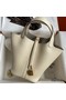 Hermes Picotin Lock 18 Handmade Bag in Nata Clemence Leather Replica