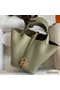 Hermes Picotin Lock 18 Handmade Bag in Sauge Clemence Leather Replica