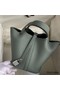 Hermes Picotin Lock 18 Handmade Bag in Vert Amande Clemence Leather Replica