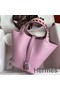 Hermes Picotin Lock 18 Tressage De Cuir Bag in Mauve Sylvestre Epsom Calfskin Replica