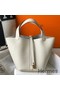 Hermes Picotin Lock 22 Bag In Beton Clemence Leather Replica