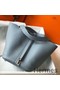 Hermes Picotin Lock 22 Bag In Blue Lin Clemence Leather Replica