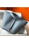 Hermes Picotin Lock 22 Bag In Blue Lin Clemence Leather Replica