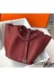 Hermes Picotin Lock 22 Bag In Bordeaux Clemence Leather Replica